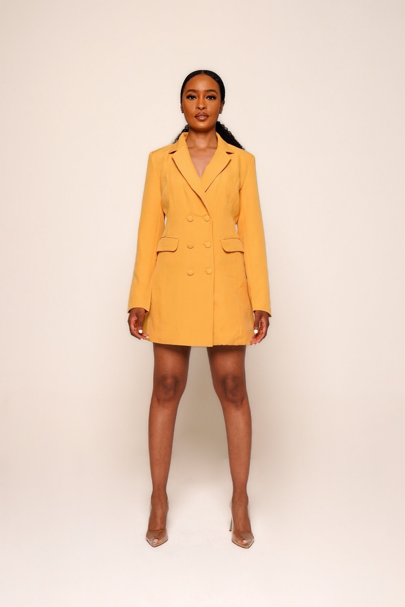 yellow blazer dress New Long Sleeve – VÉV COLLECTIONS composition-95% Modal              5% Elastane Model is 175cm/59 wearing Size:Custom Size+$9.9 DVIDS - Images -