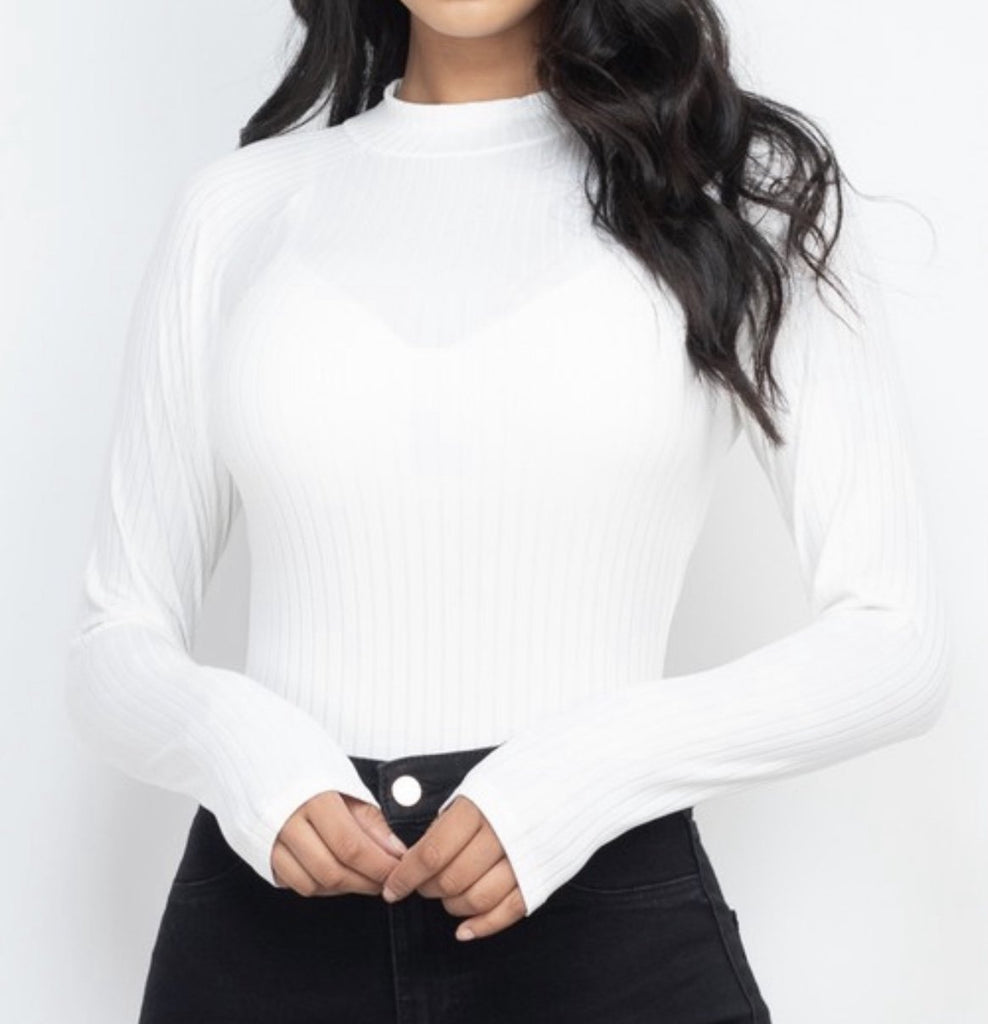All White Bodysuit - VÉV COLLECTIONS