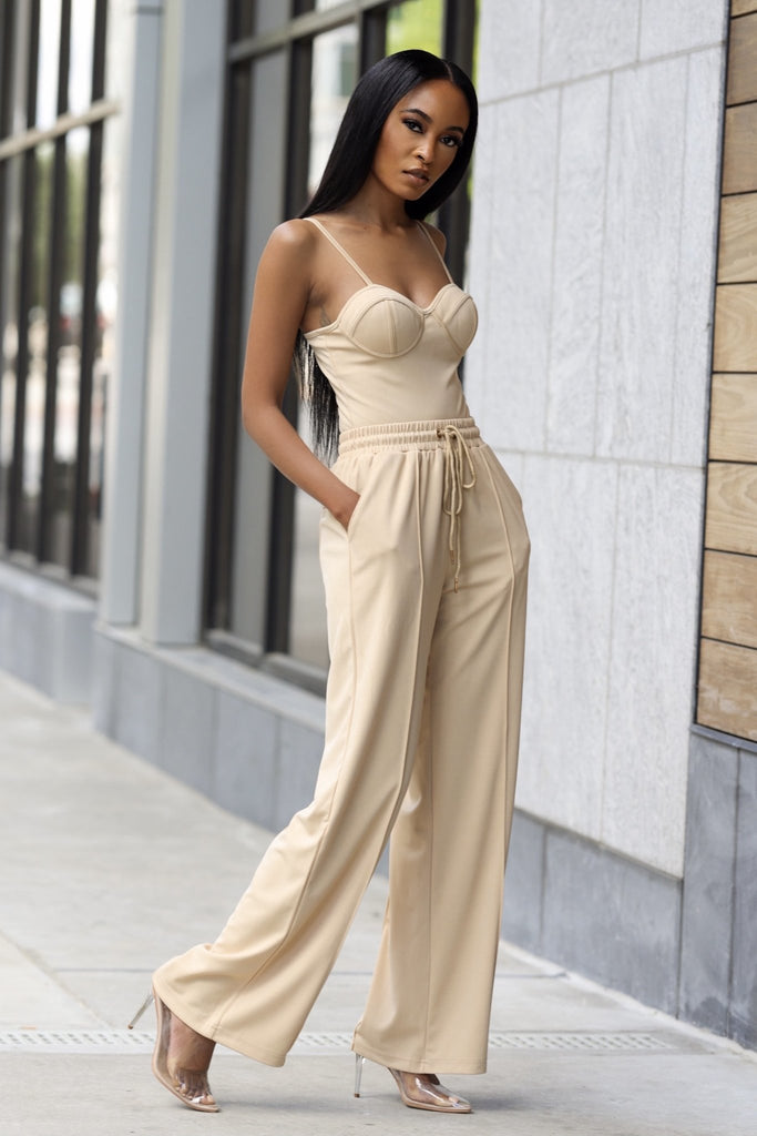 Beige Two Piece Set - VÉV COLLECTIONS