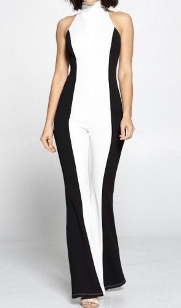 Black and White Jumpsuit - VÉV COLLECTIONS
