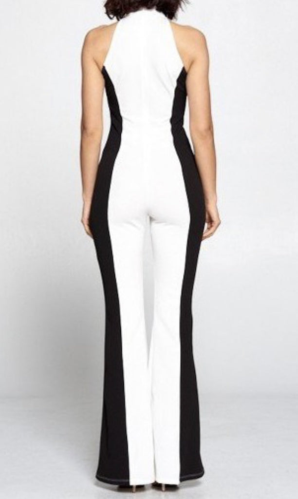 Black and White Jumpsuit - VÉV COLLECTIONS