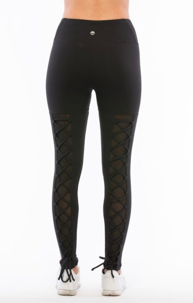 Black Two Piece Lace Up Set - VÉV COLLECTIONS
