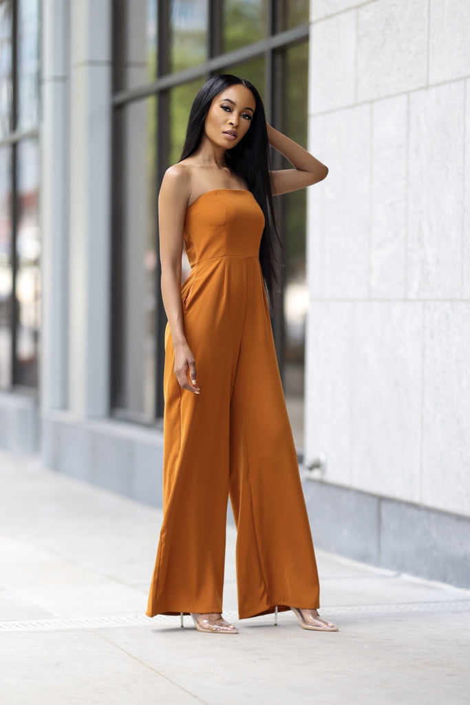Camel Tube Jumpsuit - VÉV COLLECTIONS