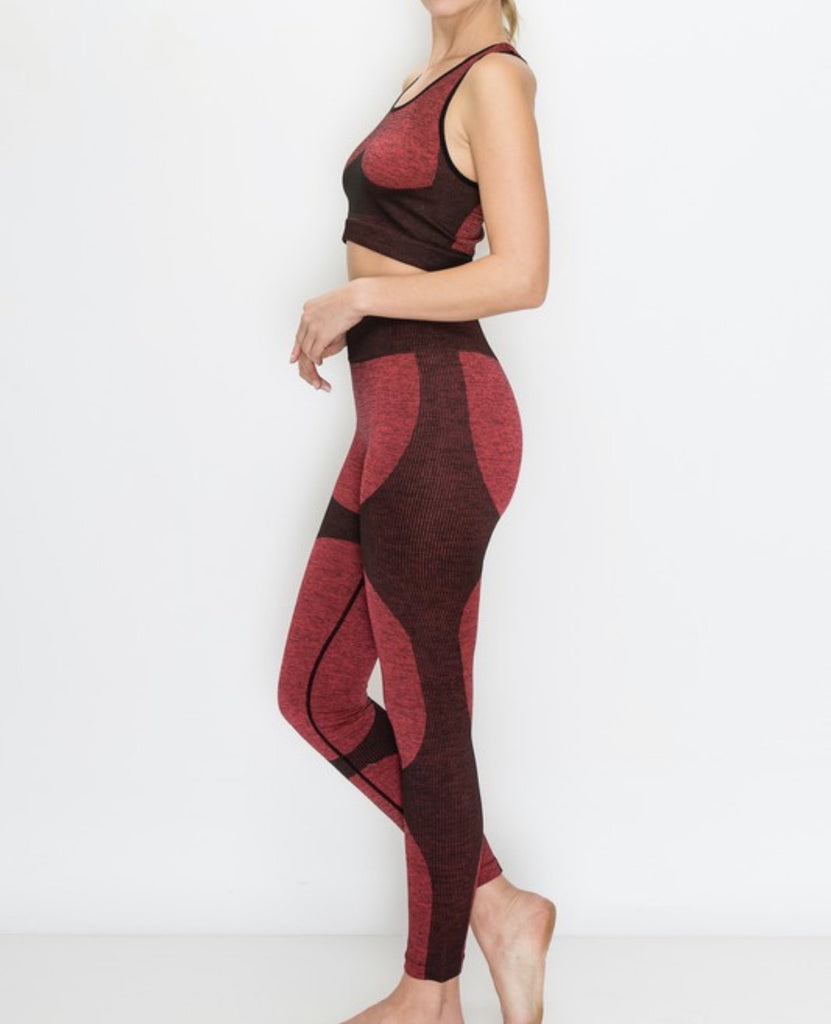 Kimberly Burgundy Two Piece Set - VÉV COLLECTIONS