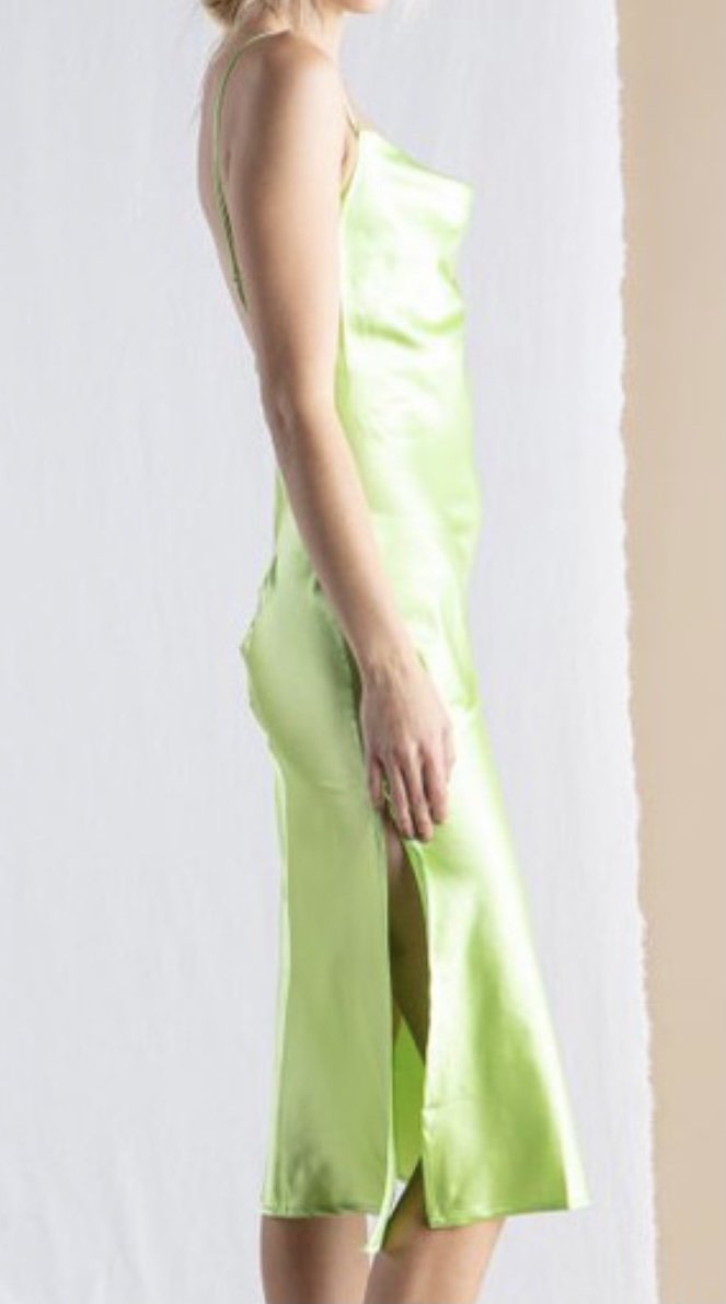 Lime Slip Dress VV COLLECTIONS Lime Slip Dress VV COLLECTIONS