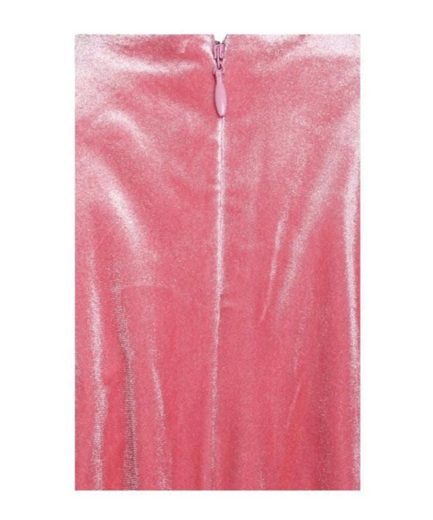 Pink Velvet Puff Sleeve Dress - VÉV COLLECTIONS