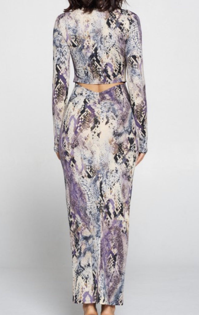 Snake Print Dress - VÉV COLLECTIONS