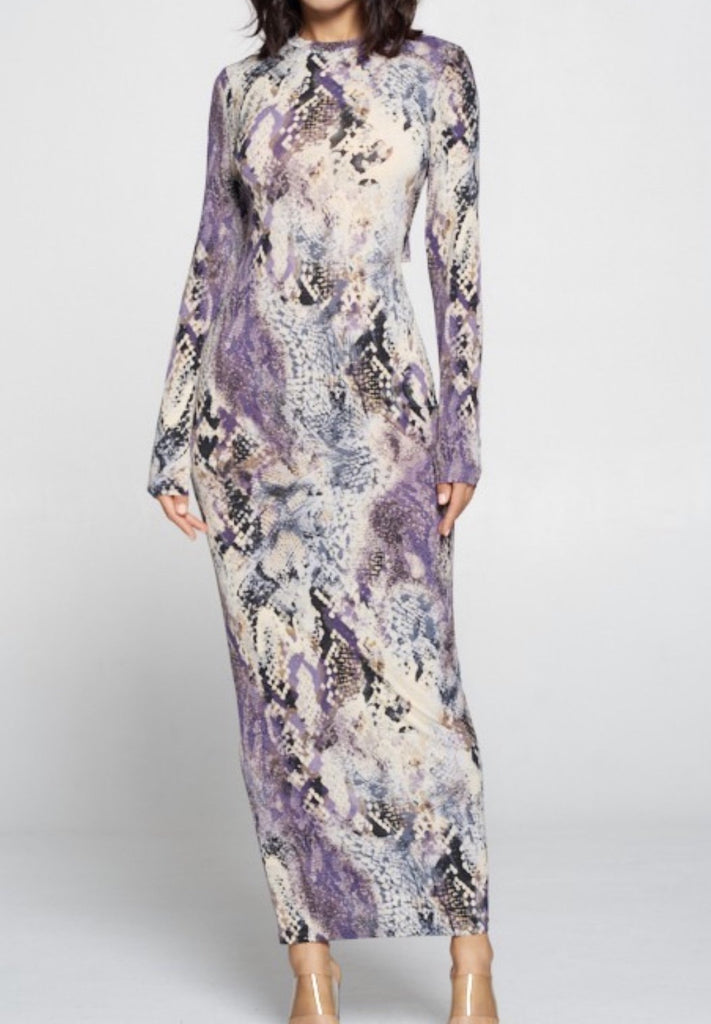 Snake Print Dress - VÉV COLLECTIONS