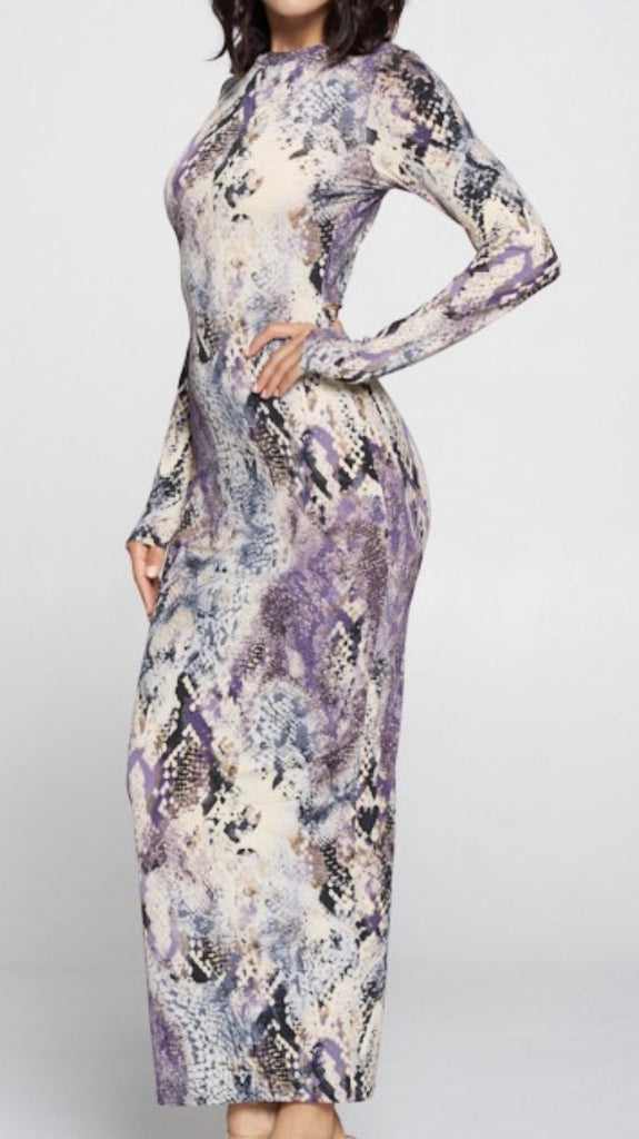 Snake Print Dress - VÉV COLLECTIONS